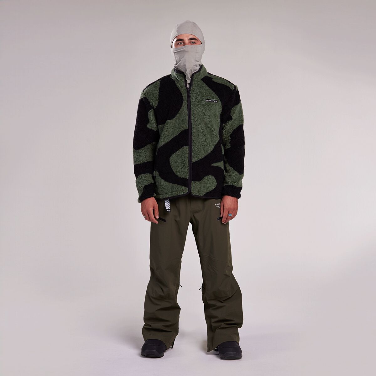 WHITESPACE Cinchable Sherpa Fleece Zip-Up - Men's - Men