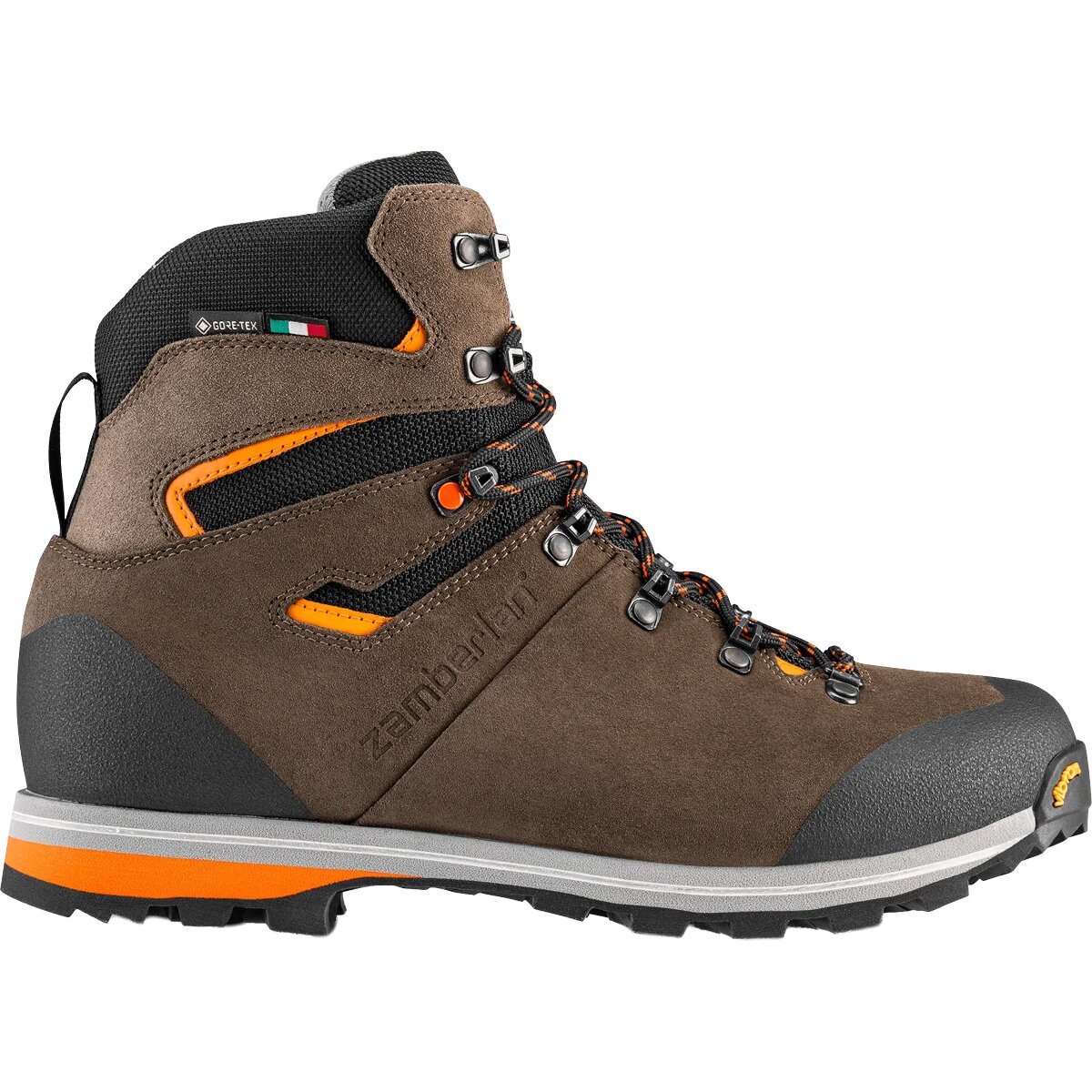 Zamberlan Thunder GTX Waterproof Hiking Boots for Men - Brown/Orange