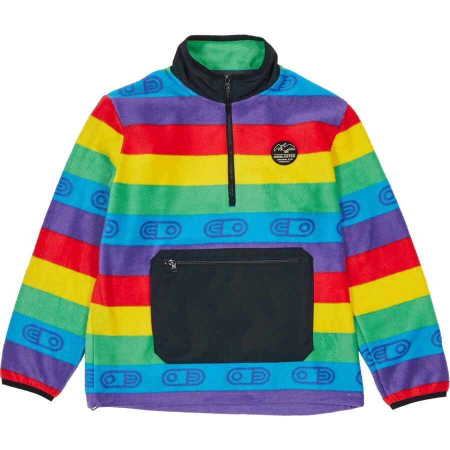 新品‼️AIRBLASTER リバーシブルジャケット Lサイズ レインボー Airblaster Fleece 1/2-Zip Jacket - Men's - Men