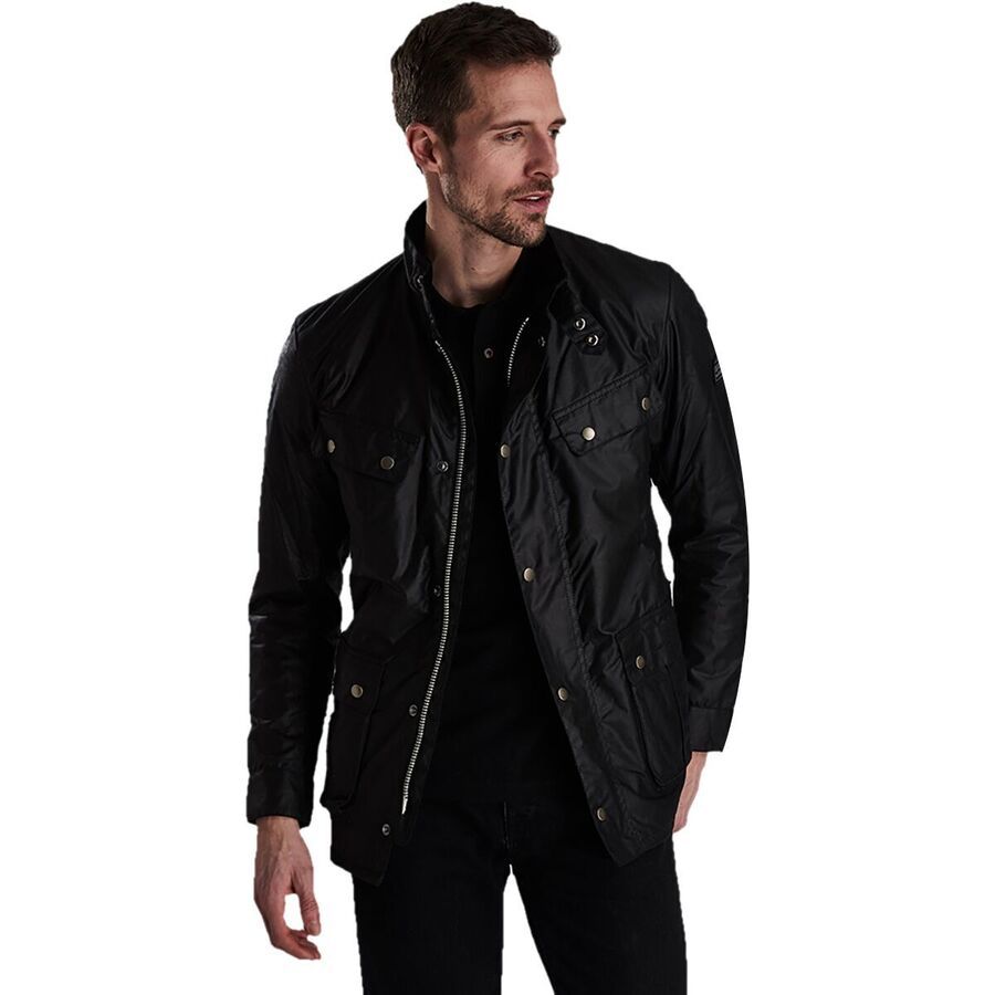 最終値下げ　Barbour International Wax Jacket BLA.jpg