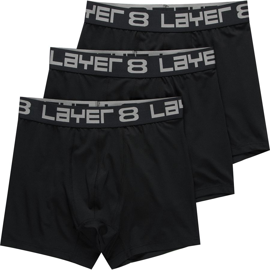 Layer 8 Solid Boxer Brief - 3-Pack - Men's - Men