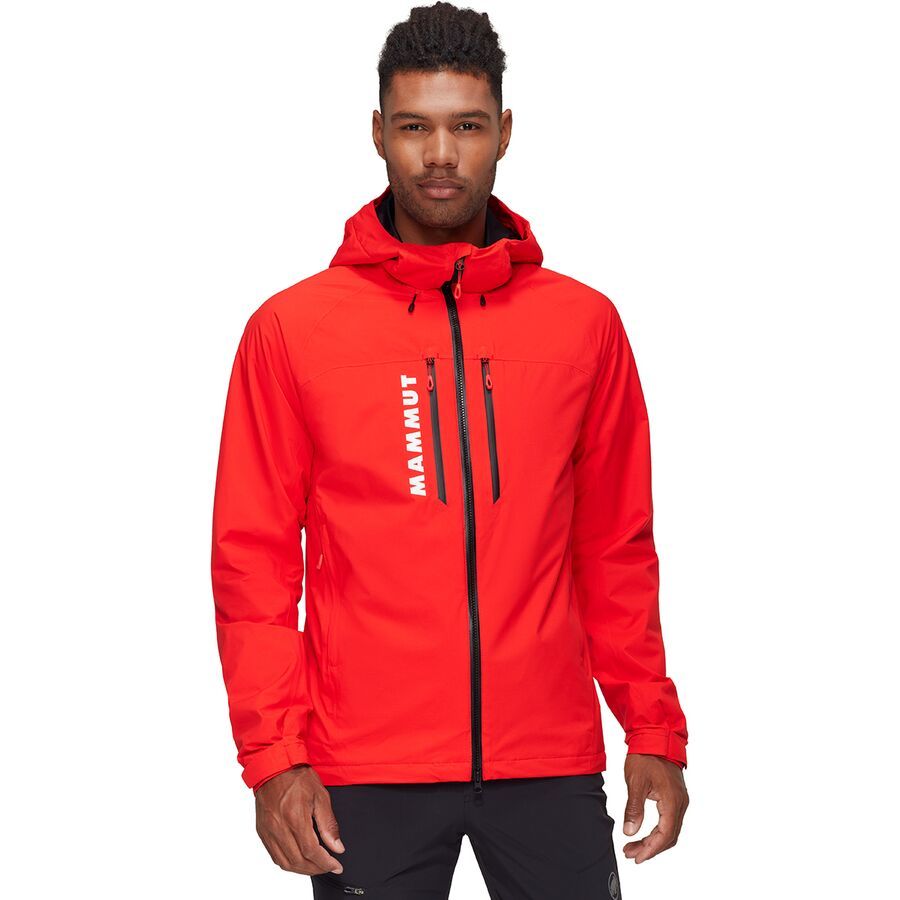 MAMMUT 防水フード付きジャケット レッド Mammut Freeflight HS Thermo Hooded Jacket - Men's - Men