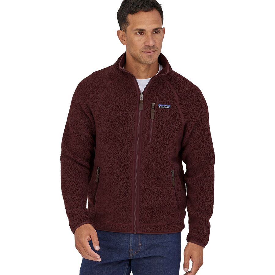 Patagonia Men's Retro Pile Jacket, Dark Ruby / Xs