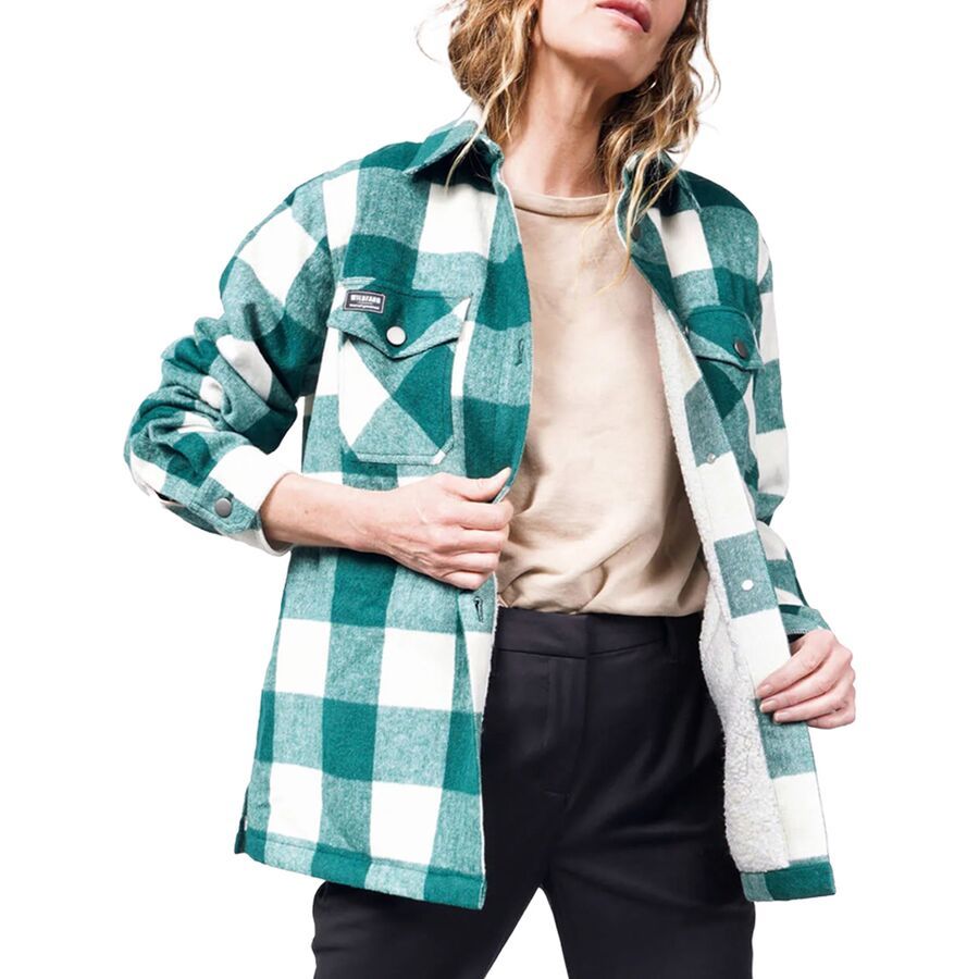 Wildfang The Essential Flannel Fleece Lined Shacket - Women