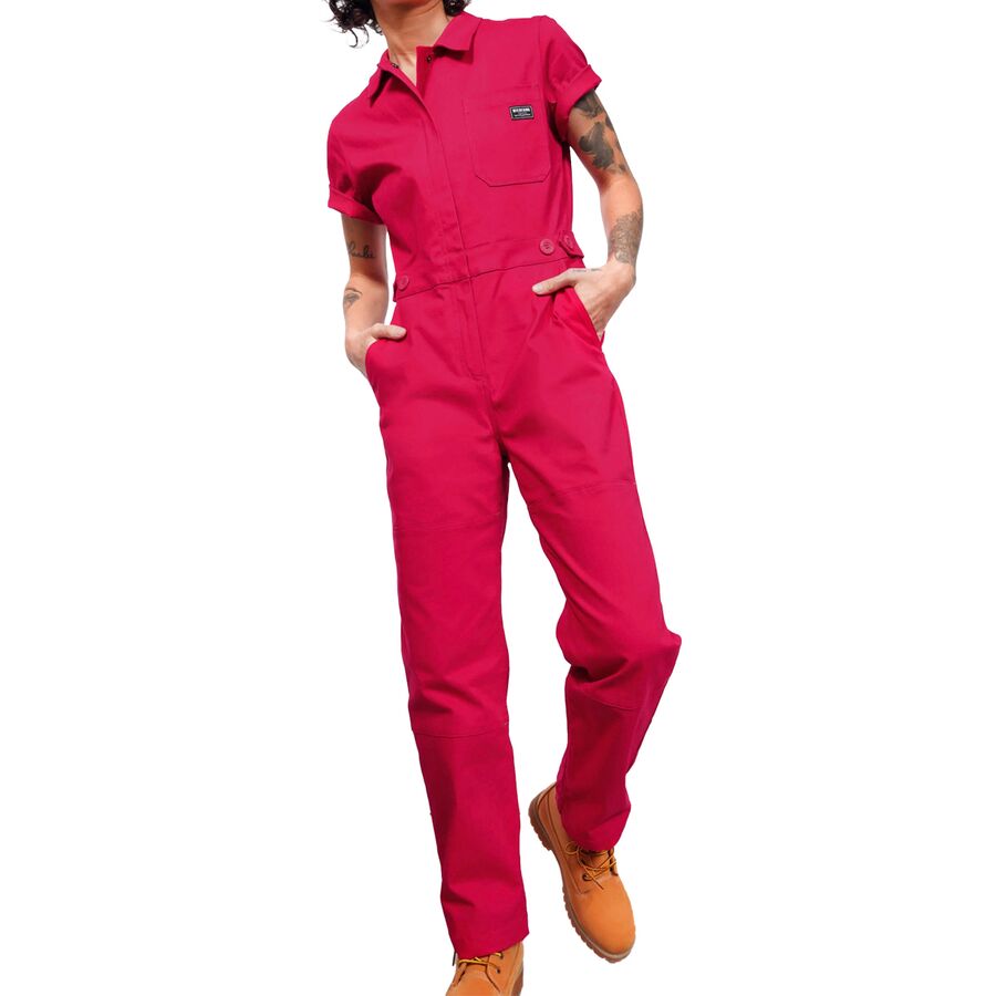 【てゃーてゃー】WHIPPER SNAPPER カバーオール Wildfang The Essential Short-Sleeve High Waisted Coverall - Women