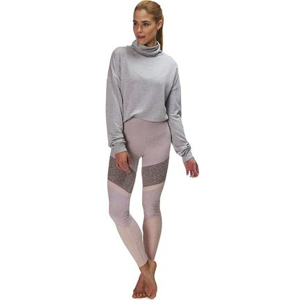 ALO YOGA Sheila High-waist Mesh-inset Leggings In White Sz S