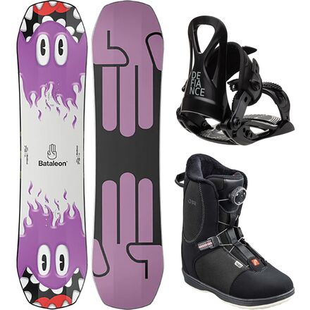 Bataleon Minishred Snowboard + T1 Binding + Head Jr BOA Boot