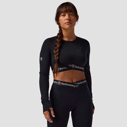 Backcountry Cedars RWS Merino Lt-Wt Baselayer Cropped Crew Top