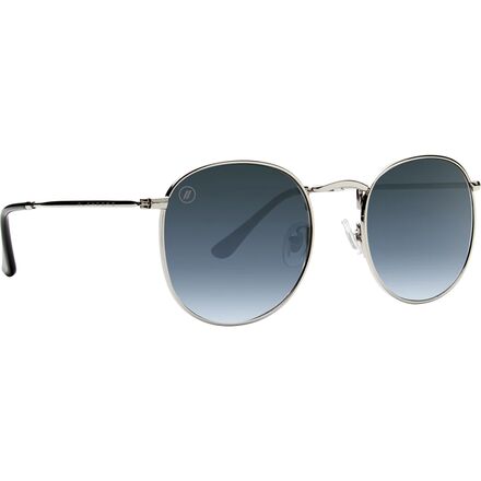 NEW “Blenders Eyewear” Moon Virginia Round Halo Sunglasses Moon Virginia Round Sunglasses - Silver Wire Frame & Smoke  main image 4