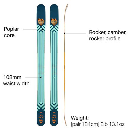 スキー 178.3 BLACK CROWS ATRIS 10.8 Black Crows Atris Ski - 2022 - Ski