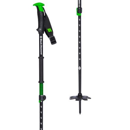 black diamond best cross country ski pole Traverse Pro Poles - Foam Green section design Traverse 3 Ski Poles