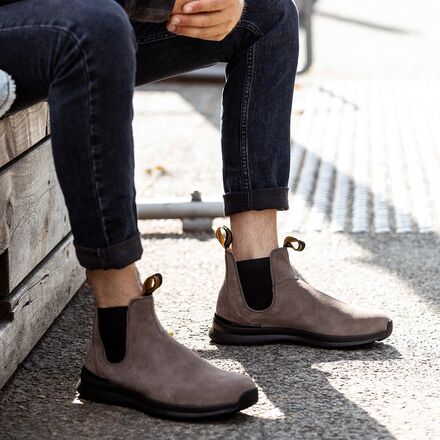Blundstone Active Chelsea Boots Blundstone Active Chelsea Boots Grey Canvas Blue Elastic  main image 4