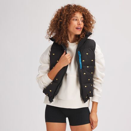 Basin and Range Puffer Down Vest + Embroidery - Women's - Women
