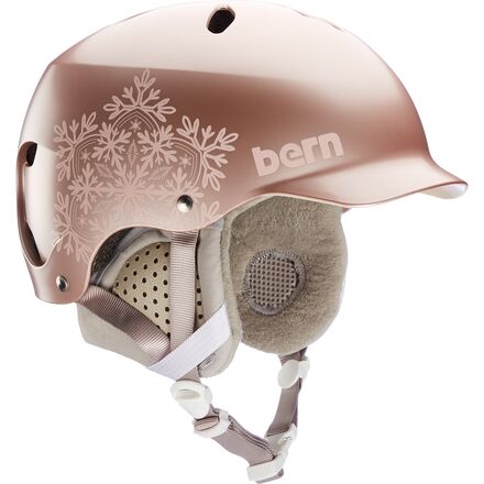 bern snowboard helmet women& 39 Bern Lenox EPS Thin Shell Visor Helmet - Women's