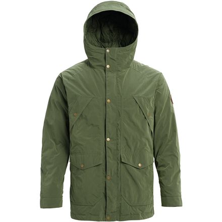 burton newfound down trench jacket