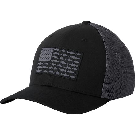 thumbnail image 2 of Columbia Unisex Adult PFG Fish Flag Mesh Ball Cap(Tusk) - Columbia 2 of 11