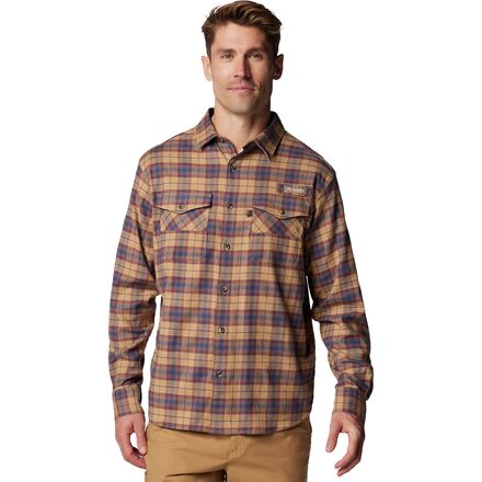 Camisa Abotonada De Campo Columbia Roughtail HW - Manga Larga Para Hombre - Tela Flannel, Con Bolsillo En El Pecho
