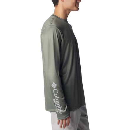 Chemise De Pêche Columbia PFG Performance - Homme - XL - Blanc - Drapeau USA