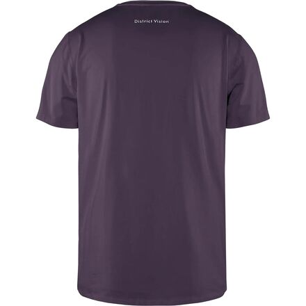 【新品】 District Vision ティーシャツ DISTRICT VISION Logo-Print Perforated Aloe Stretch-Jersey T-Shirt