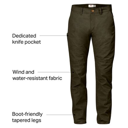 Fjallraven Sormland Long Tapered Trousers - Men's - Men Fjallraven Sormland Long Tapered Trousers - Men's - Men