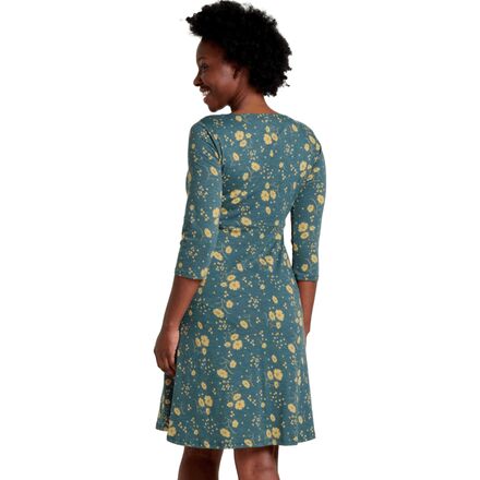 old navy green dress with flowers Marlow Cap Sleeve Dress in Vintage Sage Bloom M main image 0