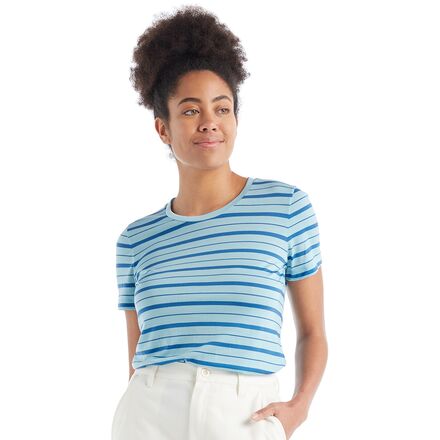 Icebreaker Wave Stripe Short-Sleeve T-Shirt - Women's - Women