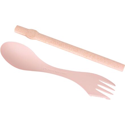 Light My Fire Original Spork O - Posata 3 In 1 (Cucchiaio, Forchetta E Coltello) In Versione Compatta, Per Campeggio E Trekking, Colore Rosso/Arancione