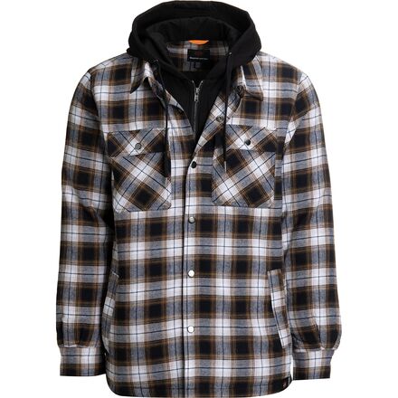 RedHead Hooded Jersey-Lined Flannel Long-Sleeve Shirt for Men