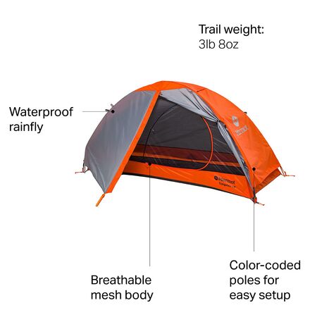 美品】Marmot マーモット Tungsten 1P ソロテント フットプリント付 