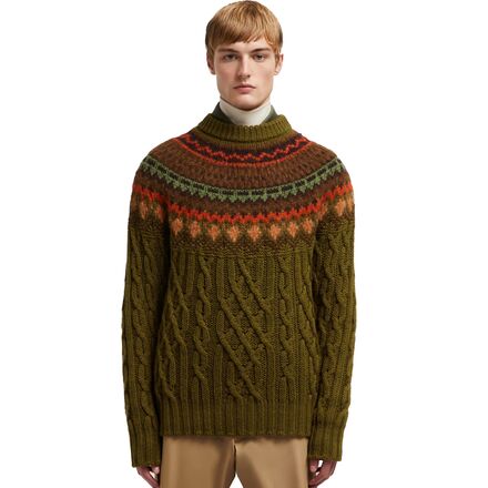 Moncler Grenoble Wool Alpaca Crew Neck Sweater - Men's - Men