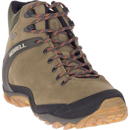 camel  Merrell Chameleon 8 Leather Mid Waterproof Boot - Men's - Men