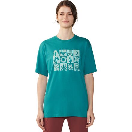 売れ筋商品|||マウンテンハードウェア カットソー トップス レディース Desert Check Boxy Short-Sleeve Top - Women's Carob Mountain Hardwear Desert Check Boxy Short-Sleeve Top