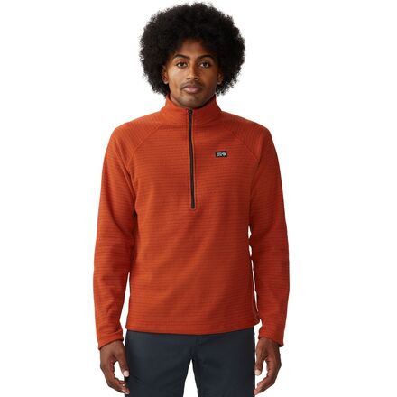 Mountain Hardwear Men's Explore Fleece Half Zip Jacket, Hardwear Navy, S