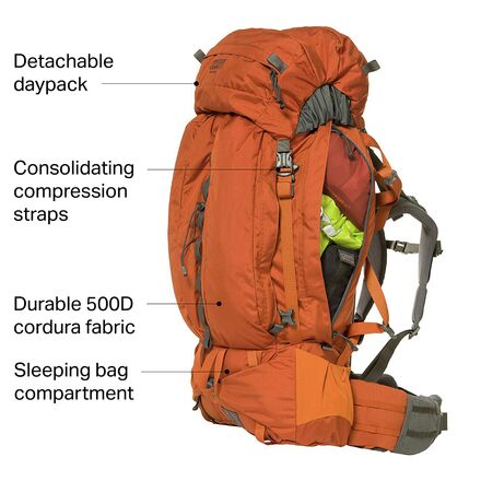 【新品】MYSTERY RANCH バッグ Mystery Ranch Glacier 71L Backpack - Hike & Camp