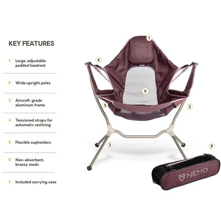 NEMO Equipment Inc. Stargaze Reclining Camp Chair - Hike & Camp