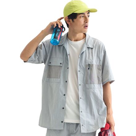 トップス VGC OPEN COLLAR SHIRT / NATURAL Open Collar Shirt | Short Sleeve | UNIQLO US