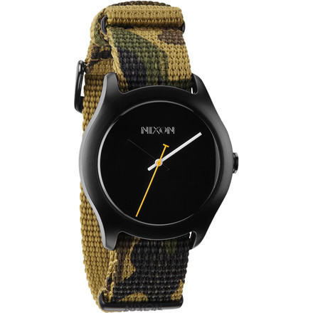 時計 NIXON G.I. NYLON BLACK/CAMO Independent Staple Watch | Black / Camo | Low-Profile Thin
