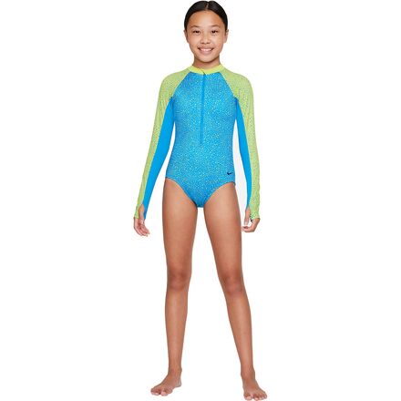 Nike Swim Long-Sleeve One-Piece Swim Suit - Girls' - Kids
