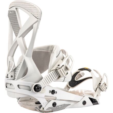 nitro phantom snowboard bindings (ULTRA BLACK) 2025 Thanks to its baseplate with lightweight fiberglass technology Nitro Phantom Snowboard Binding -