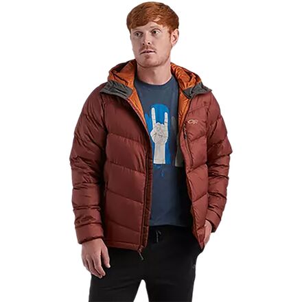super transcendent down hooded jacket