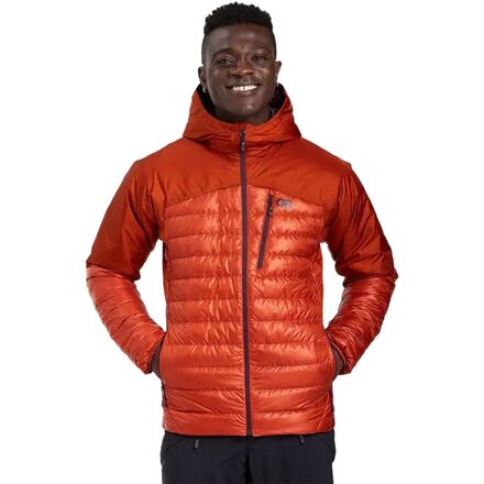 outdoor research down hooded jacket