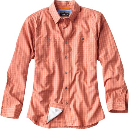 Orvis Tech Chambray Plaid Long-Sleeve Work Shirt - Men's - Men
