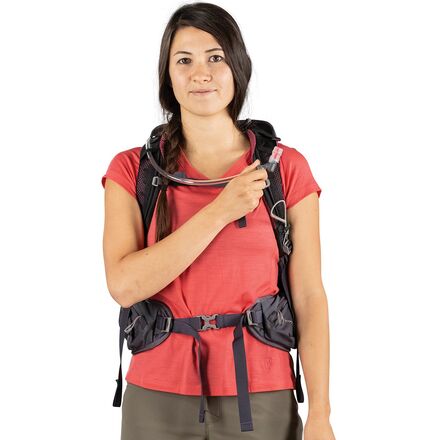 osprey hydration pack women's waist Dyna Pro 7 Women's-Large Purple Dusk Dual zippered hipbelt pockets Osprey Women's Tempest 6 Waistpack