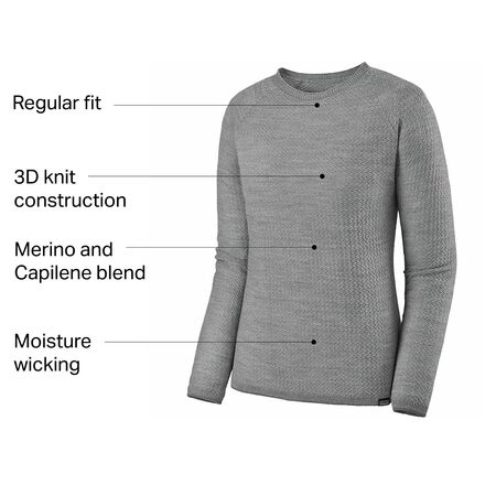 patagonia Women's Cap Air Crew グレー 1016820_023_1.jpg?sw=800&sh=800