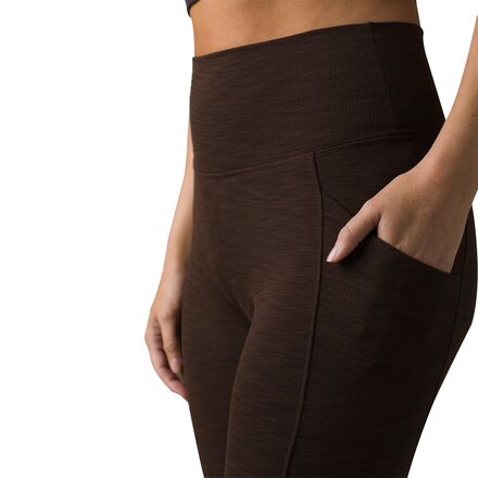Prana Women's Becksa 7/8 Ribbed Legging - UPF 50+ & Wide Waistband For Yoga & Daily Wear