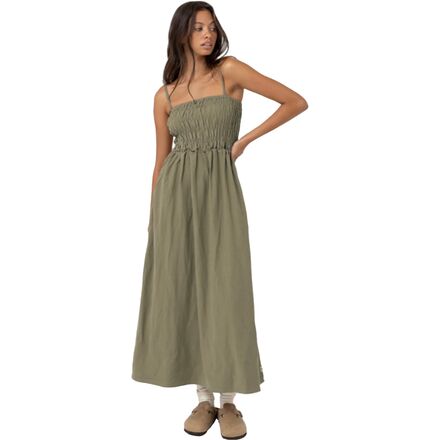 Rhythm Classic Shirred Midi Dress - Women's - Women