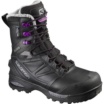 Salomon ウィンターブーツ ブラック/パープル Salomon Toundra Pro CSWP Boot - Women's - Women