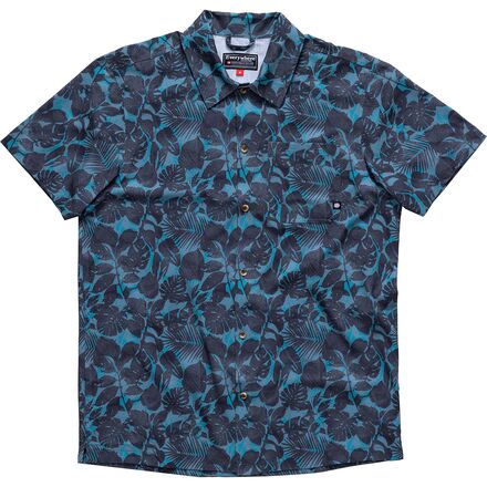 シャツ Pleddy Paddle Pocket Short Sleeve Shirt (3color) Burnside Men's Printed Woven Top with Short Sleeves, Sizes S