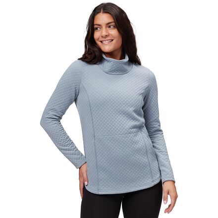Stoic Quilted Cowl Neck Pullover - Women's Good Grey, S