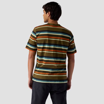 ★ ★ Men's Easy Fit Stripe Short Sleeve T-Shirt Stoic Short-Sleeve Striped T-Shirt - Men's - Men
